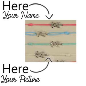 Bracelet -Metal Charm - Customizable – From 1200 Pieces per design
