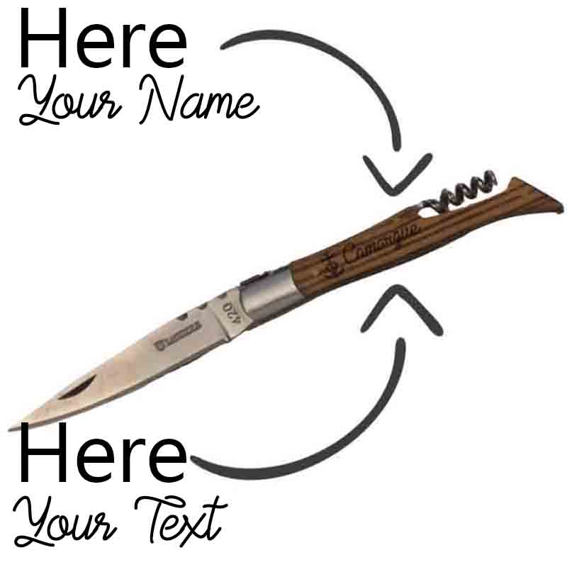 Knife - Folding with Corkscrew - Customizable - From 120 Pieces per Design